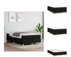 vidaXL Bedframe - Bedframe - Bed - Slaapmeubel - Bedframe zonder matras 120x200 cm stof zwart