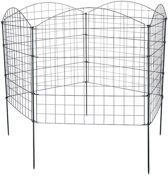 Convex vijver- & tuingaas 11-delig 71x79cm 6X6cm maas groen.