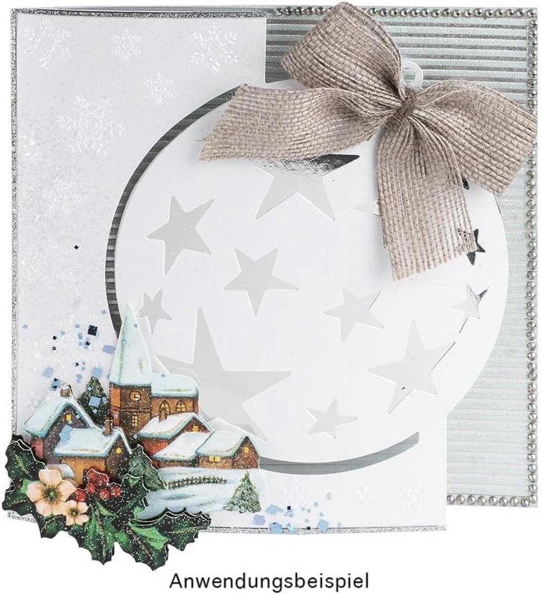 Cadeau-strikken van jute zelfklevend - ideaal voor het versieren van cadeaus voor Kerstmis, verjaardag, bruiloft (82 x 72 cm taupe 4 stuks)
