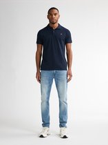 Petrol Industries - Heren Slim Fit Jeans Seaham Everglades - 30% organic cotton Mix - 6-pocket - Narrow waist - Vintage wash - Blauw - Maat W34L34