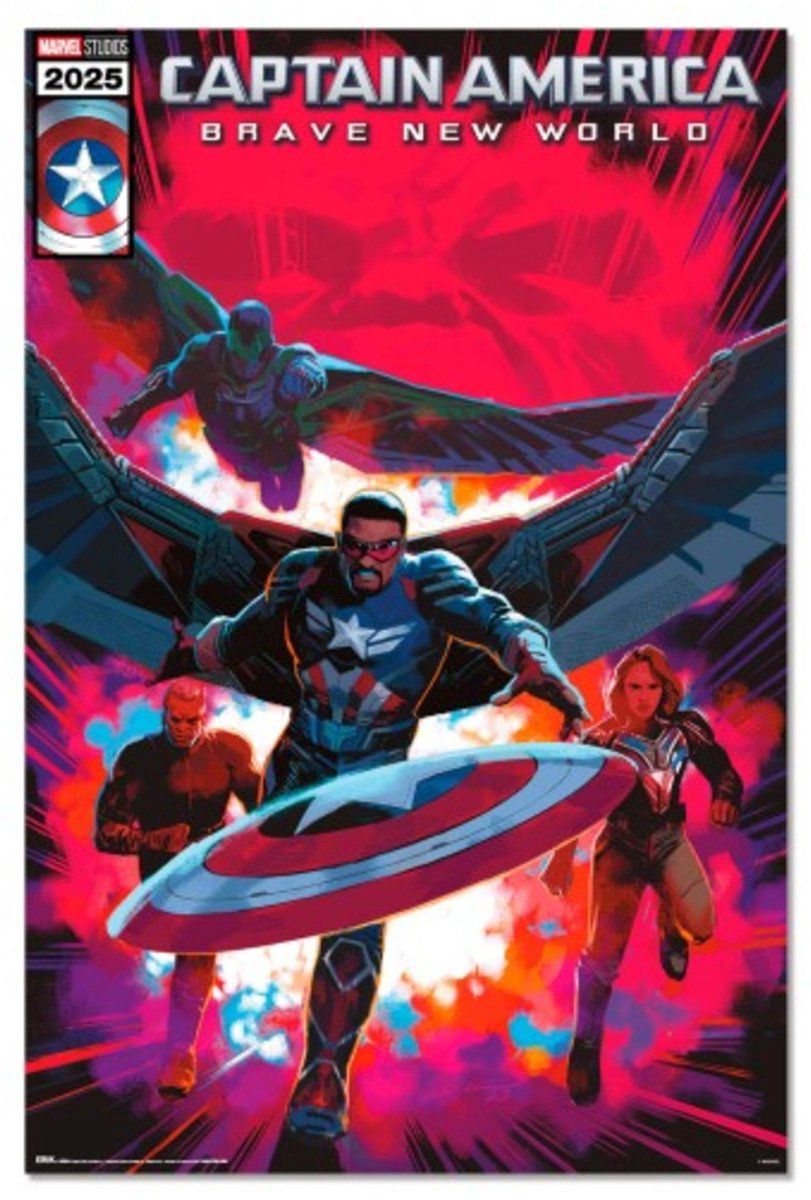 Grupo Erik Poster Captain America - Brave New World - Comic 61x91,5cm Divers