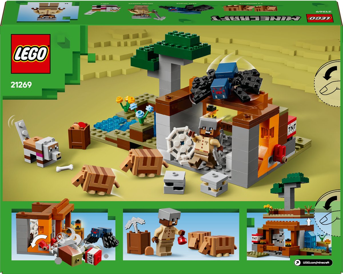 LEGO Minecraft De gordeldieren bij de mijn - 21269 — afbeelding 12