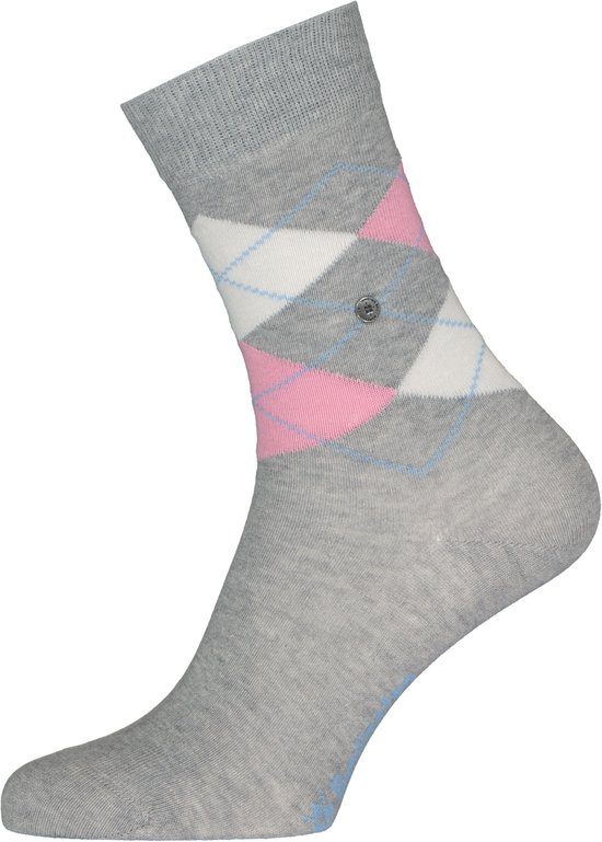 Burlington Everyday 2-Pack gedessineerd katoen multipack sokken dames grijs - maat 36-41