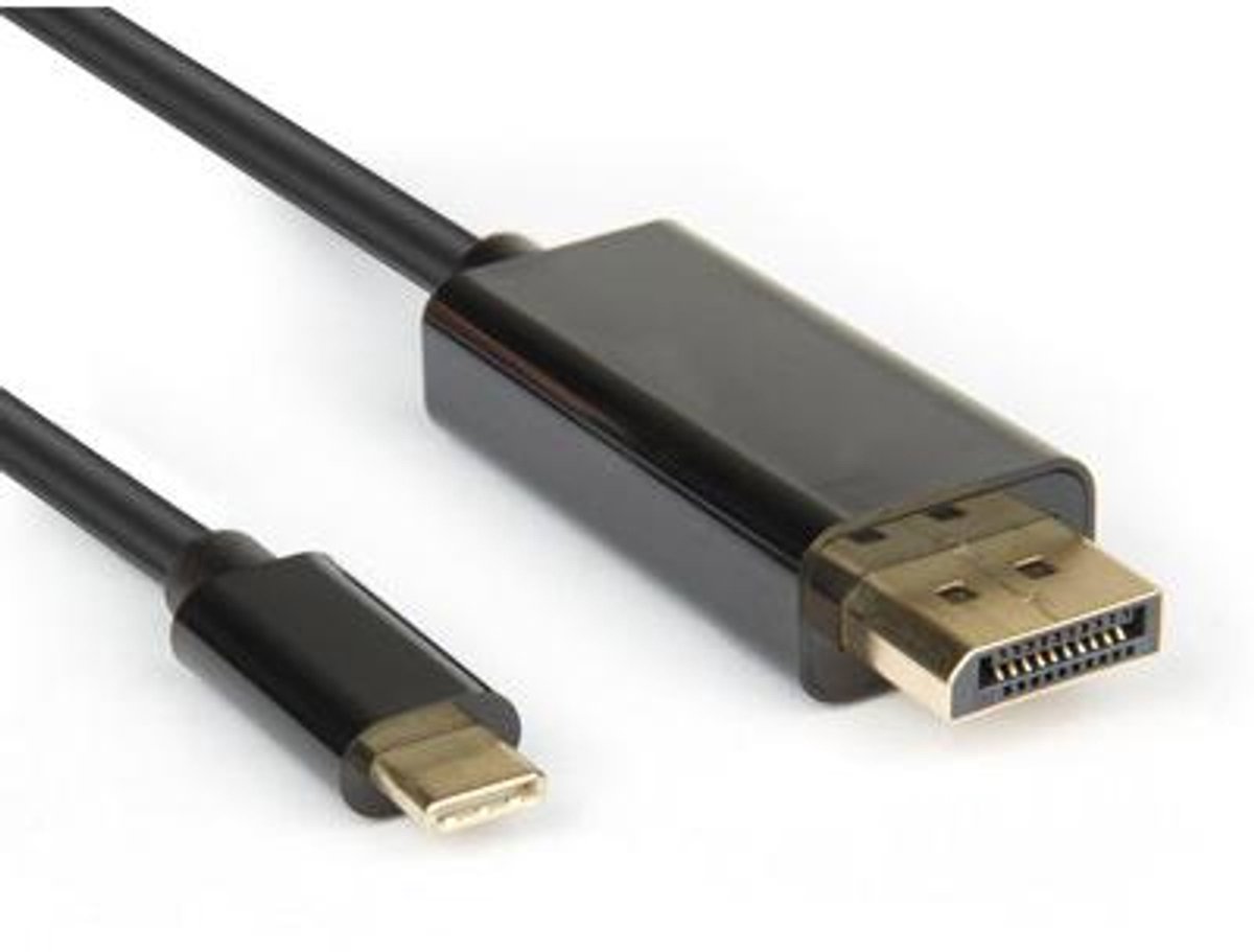 Hamlet XVAUC-DP4K20 video kabel adapter 2 m USB Type-C DisplayPort Zwart