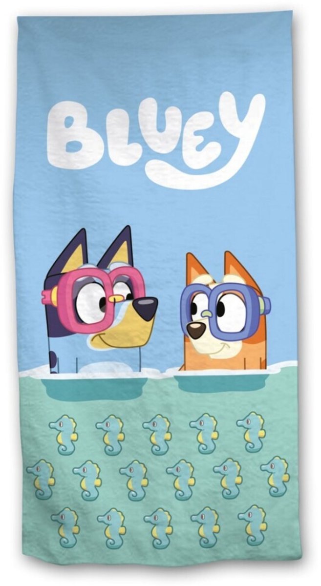 Bluey en bingo Strandlaken Dive 70 x 140 cm