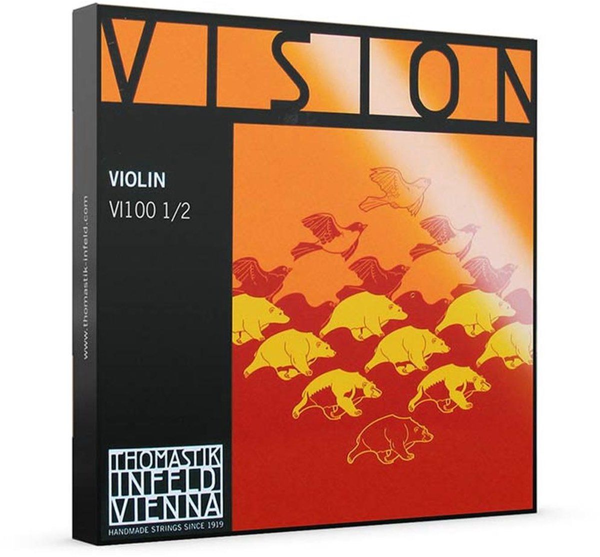 Thomastik Infeld VI-100-12 violin string set 1/2, synthetic core