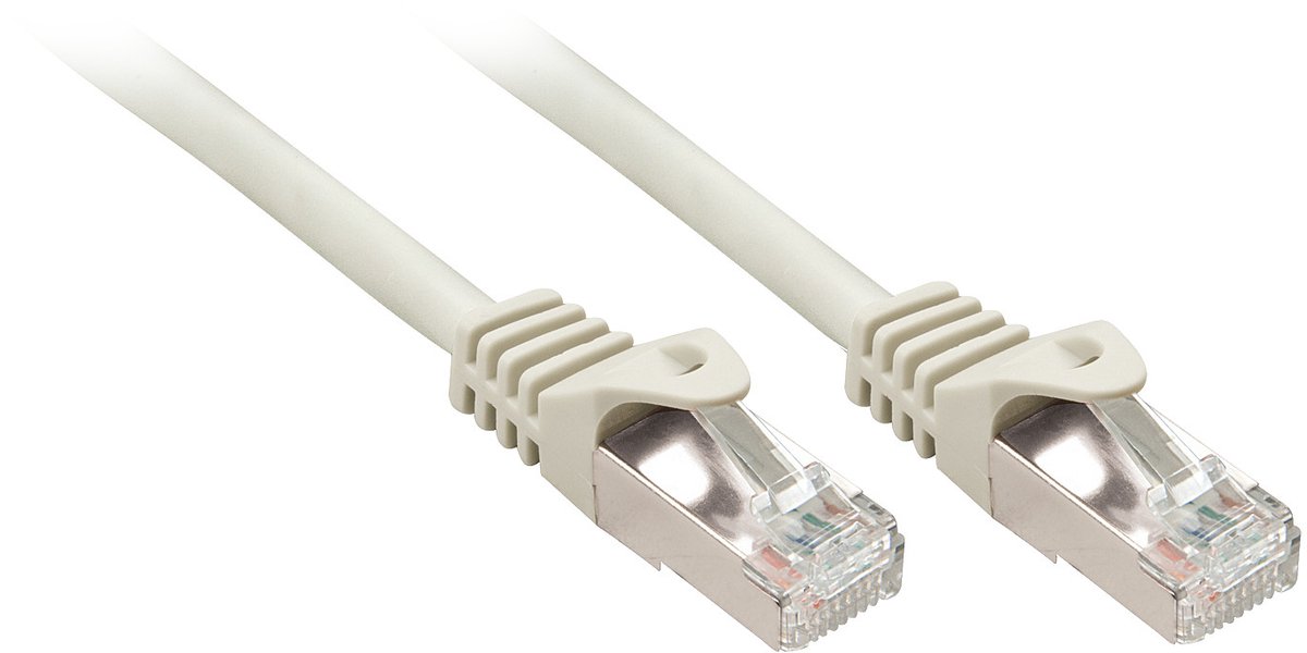 LINDY 48391 RJ45 Netwerkkabel, patchkabel CAT 5e F/UTP 1.00 m Grijs Snagless 1 stuk(s)