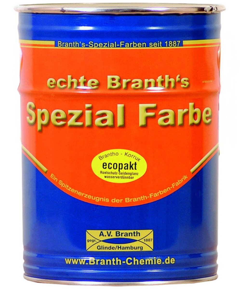 Brantho Zijdeglans Coating - Korrux Ecopakt - Roestwerend - Goed vullend - Wit (RAL 9010) - 750 ML