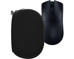 kwmobile computermuis hoes geschikt voor Razer Viper V3 Pro hoesje - Muis beschermhoes met rits - Mouse case van neopreen in zwart