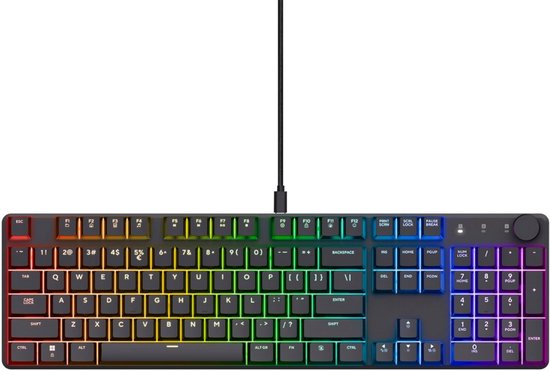 Gaming Keyboard Met Verlichting - Mechanisch Gaming Toetsenbord - Multimedia Toetsen - Qwertz/Qwerty - RGB Verlichting - Led Verlichting - Ergonomische Toetsenbord