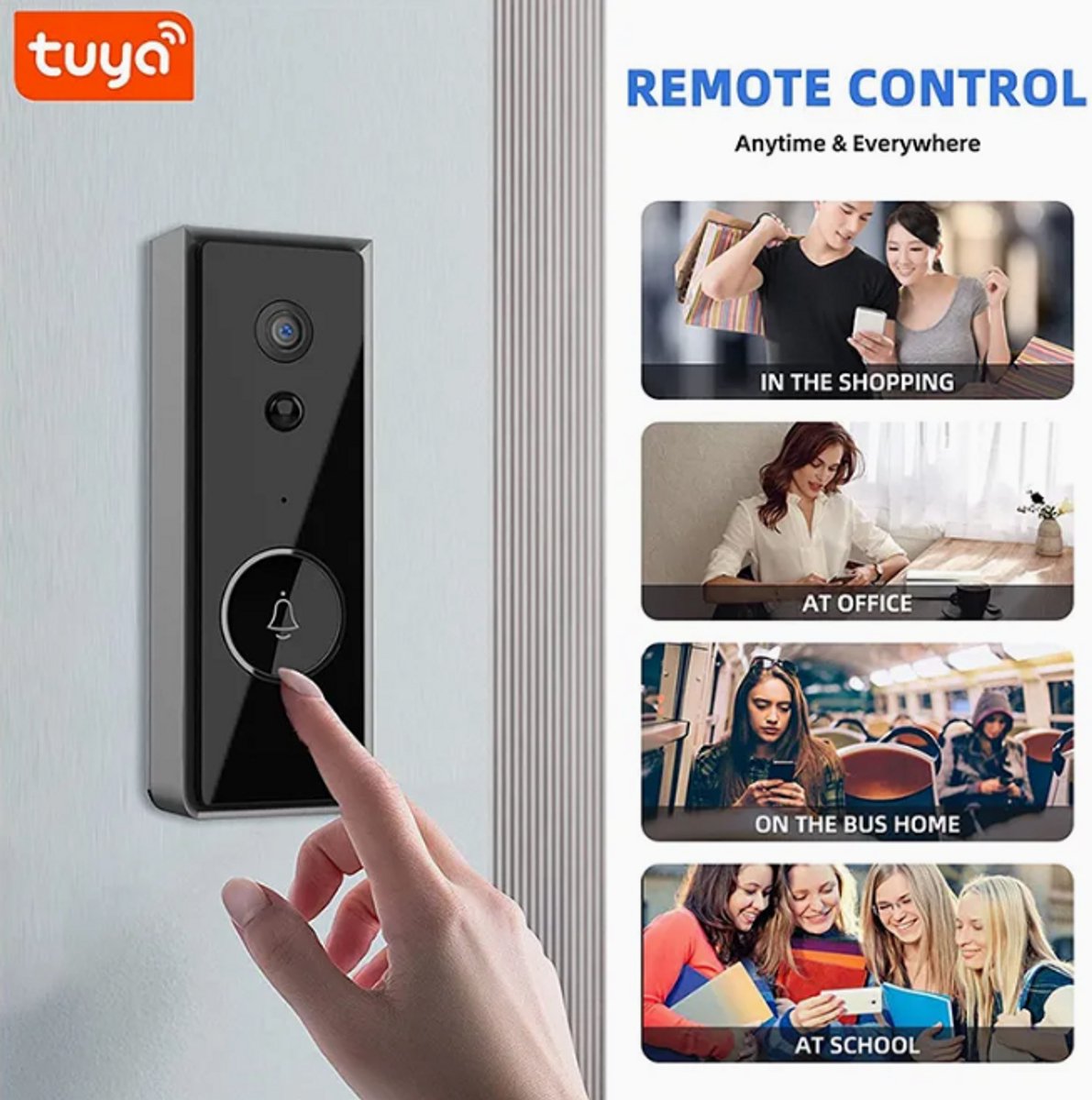 HD Slimme Deurbel met HD Video 1920 x 1080 Kwaliteit - afbeelding 3