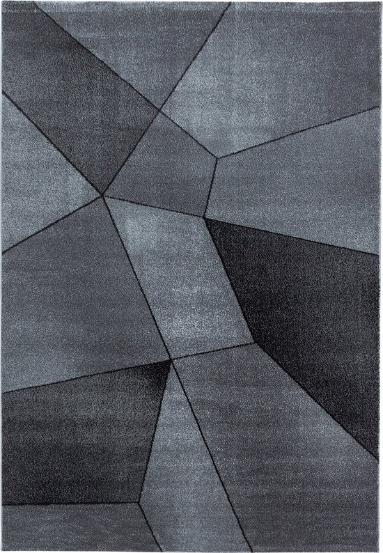 Teppich-Traum Tapijt moderne woonkamer abstract in geel grijs pastel formaat 120x170 cm