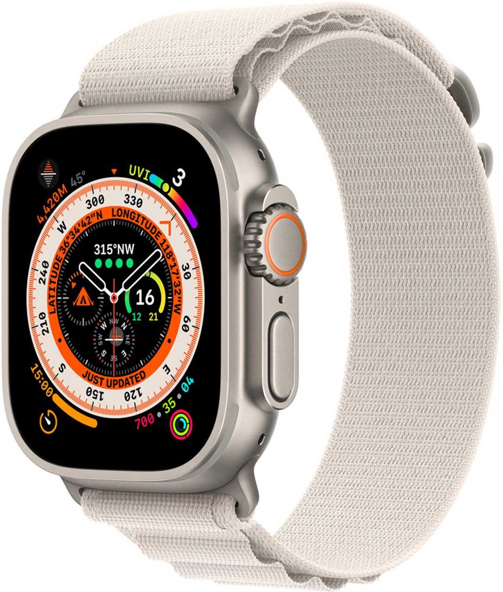 Apple Watch Ultra Alpine bandje - 49mm - Sterrenlicht - Medium
