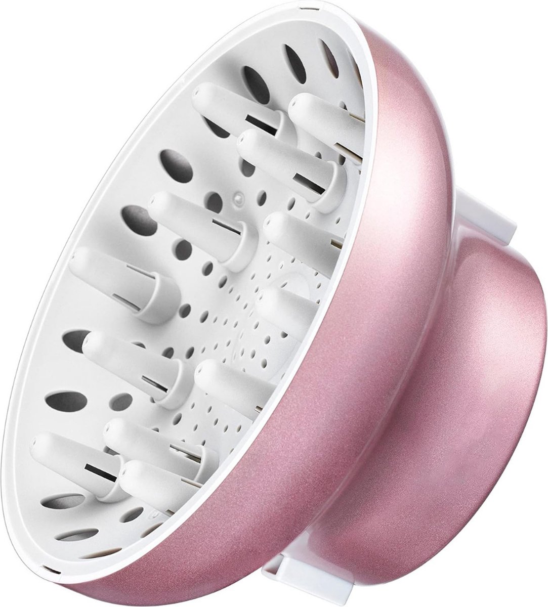 VELTRR® Diffuser Opzetstuk - Krulborstel voor Fohn Universeel - Multistyler - Rozegoud