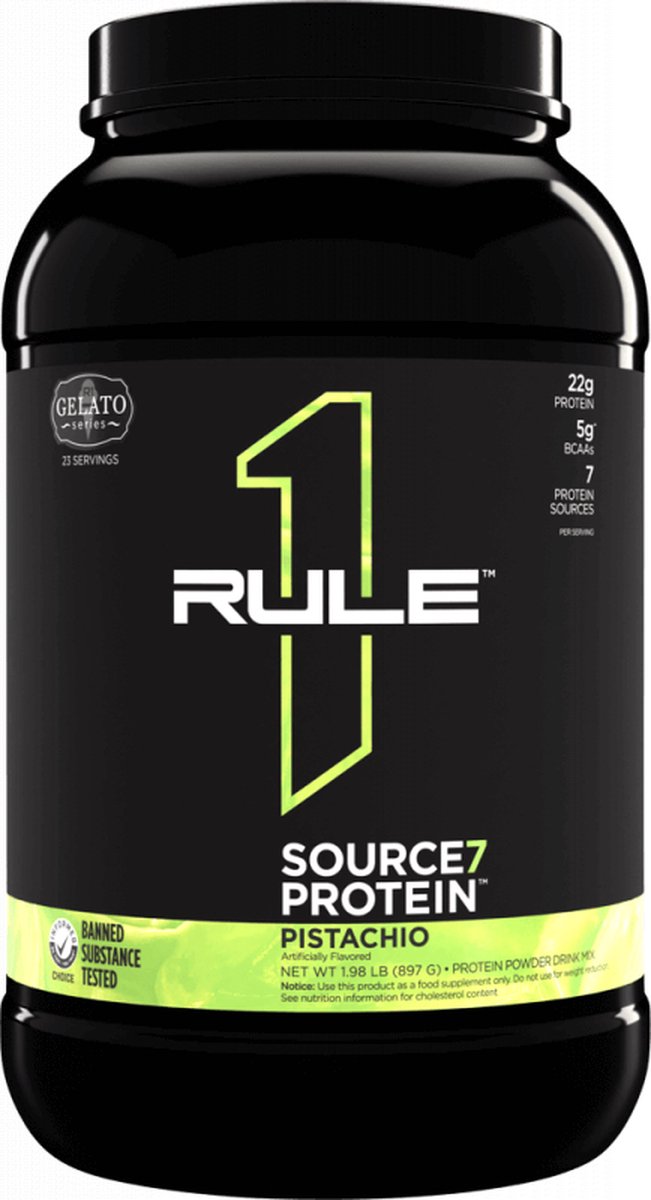 Rule1 R1 Source7 Gelato Protein (2lbs) Pistachio Ice Cream - Eiwitten - Eiwit Mix