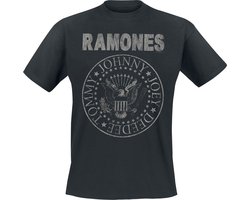 Ramones Hey Ho Let's Go - Vintage Heren T-shirt - zwart - XXL