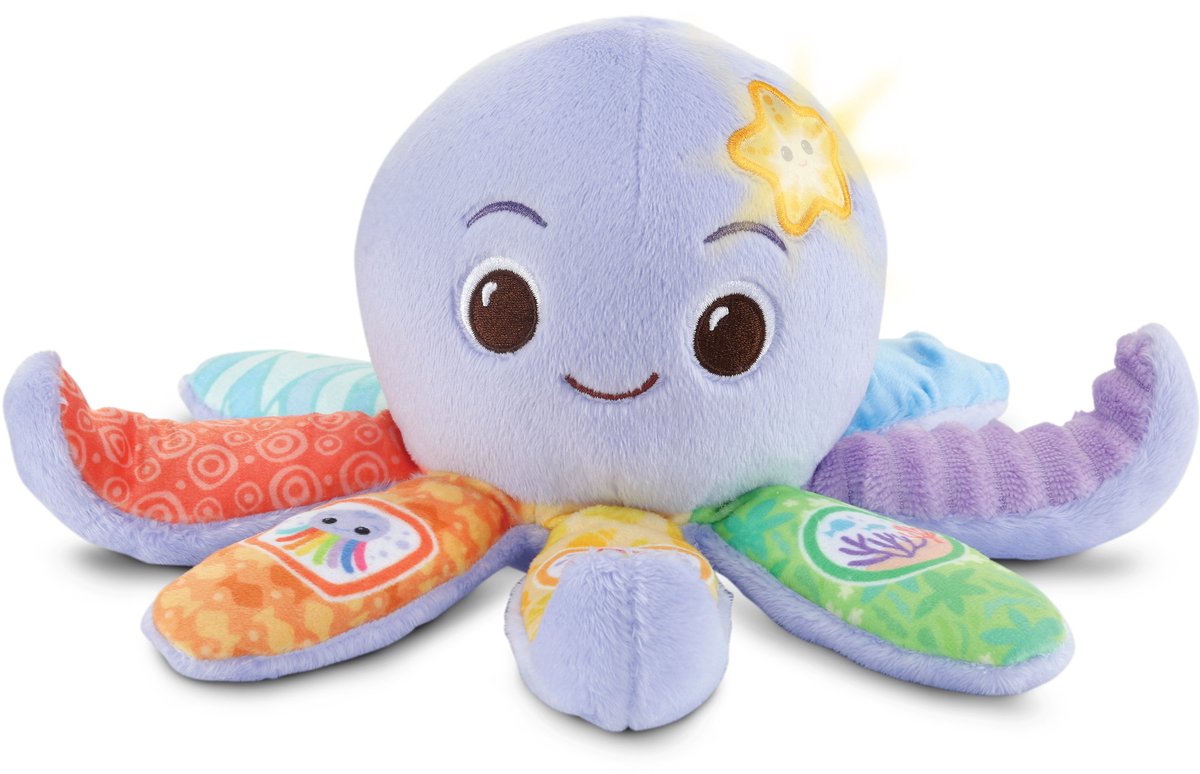 VTech Baby Knuffel & Speel Octopus - Interactieve Knuffel - Inclusief 15 Melodietjes en 3 Gezongen Liedjes - Vanaf 3 Maanden