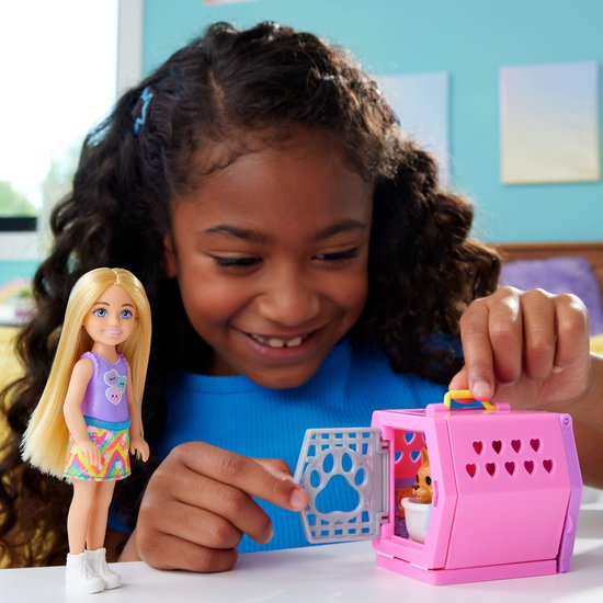 Barbie Chelsea-pop Met Hondje En Draagtas Roze — afbeelding 5