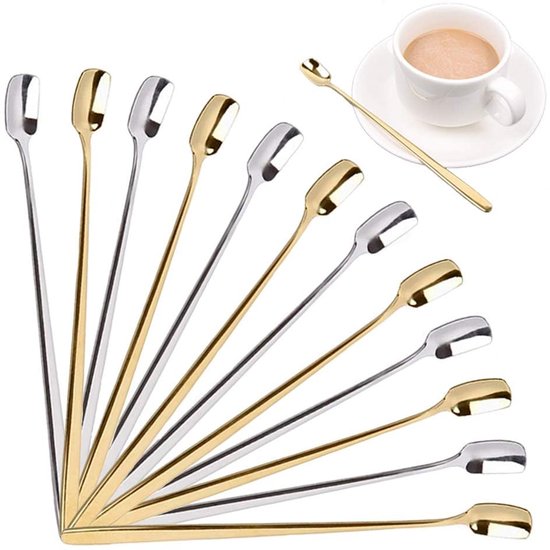 Set de Luxe Inovra ® de 12 longues Cuillères à café en acier inoxydable pour Diverse boissons et desserts