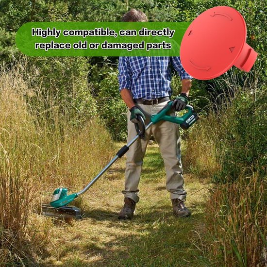 2 Stks Grastrimmer Spoel Dop, Vervanging Spoel Cover geschikt voor Bosch ART 24, ART 27, ART 30, Grastrimmer Advanced GrassCut36, ART 30-36 LI, ART24+, ART27+, ART30+ van NRIVE — afbeelding 2