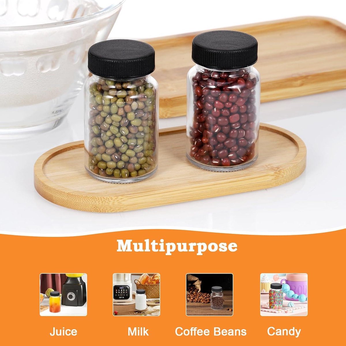 Kit Accessoires Bar à Bonbons - 6 Pinces à Sucre + 2 Pelles + Guirlande Décorative - Parfait Pour Mariages Et Fêtes