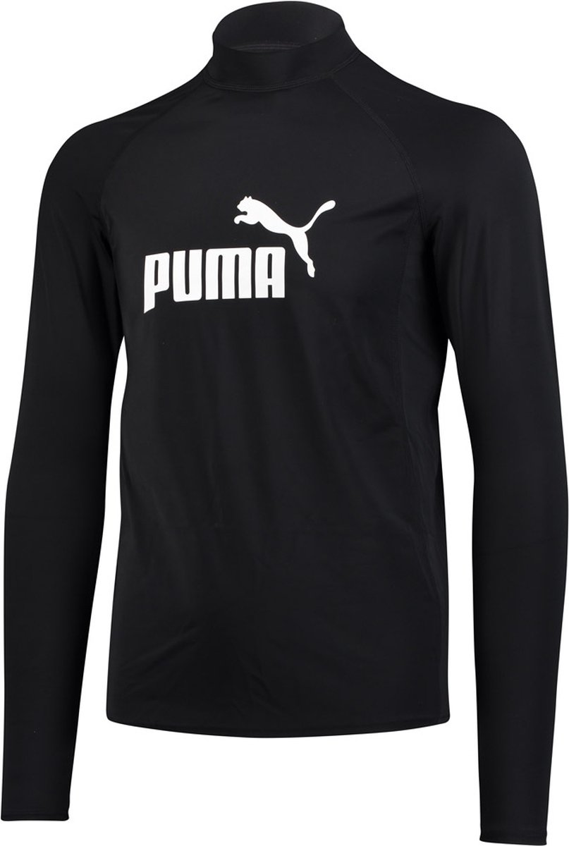 PUMA Rashguard zwemtop met lange mouwen voor heren Zwart