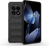 Coque OnePlus 13 - MobyDefend TPU Grip Case - Zwart - Étui pour téléphone portable - Étui de téléphone Convient pour : OnePlus 13