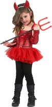LUCIDA - Déguisement Diable rouge fille - M 122/128 (7-9 ans) - Déguisements enfants