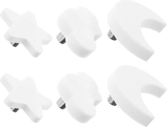 ShipeeKin 6x schattige ladeknoppen, keramische kastknoppen, roze ladeknoppen, liefdesvormige deurgreep voor kastlade, keuken, kinderkamer, kledingkast (felroze