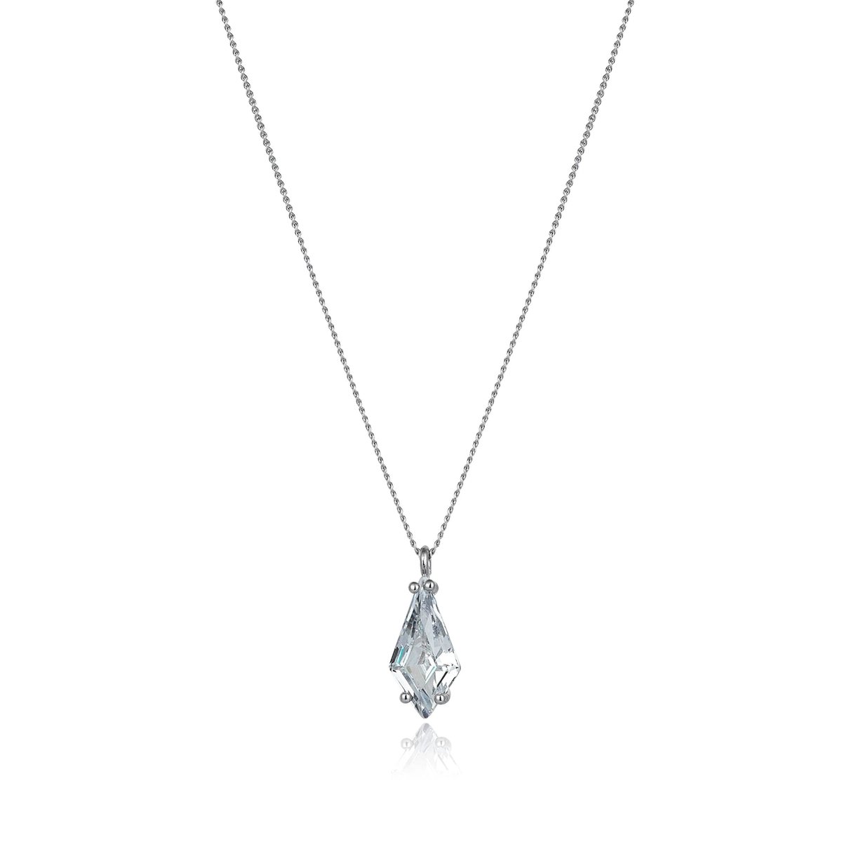 Pear Silver Necklace