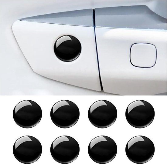 Deurslot, geluiddemper, geluidsdemper voor autodeur, rubberen geluidsdemper voor autodeuren, 4 slijtvaste geluidsdempers, modieus auto-accessoires voor op reis