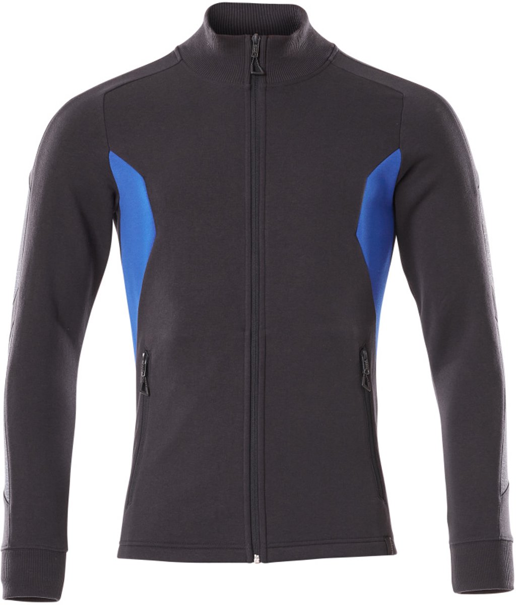 Mascot Accelerate Sweatshirt met rits 18484-962 - donkermarine/helder blauw - 3XL