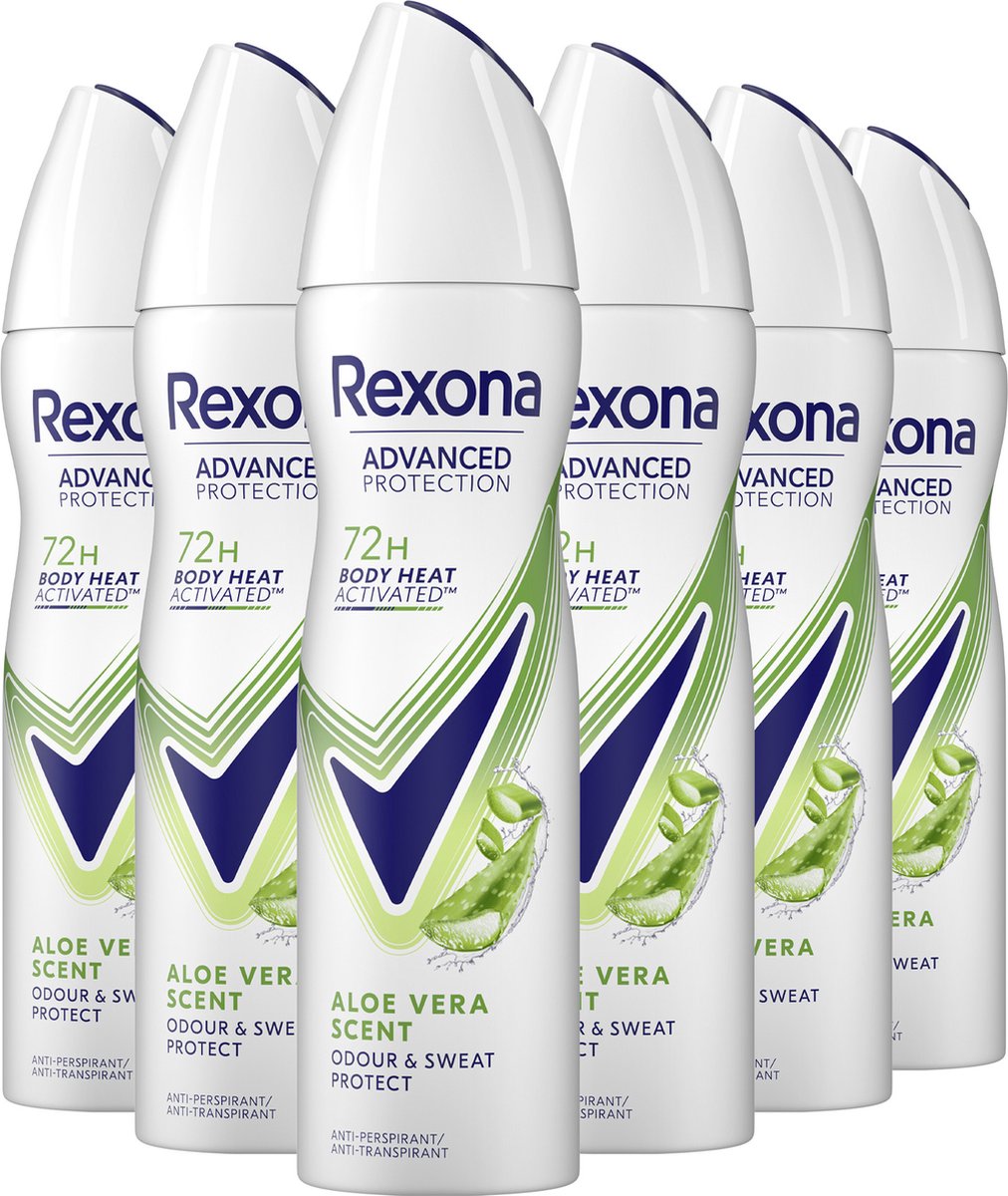 Rexona Women Advanced Protection Aloë Vera deodorant - 6 x 150 ml - voordeelverpakking