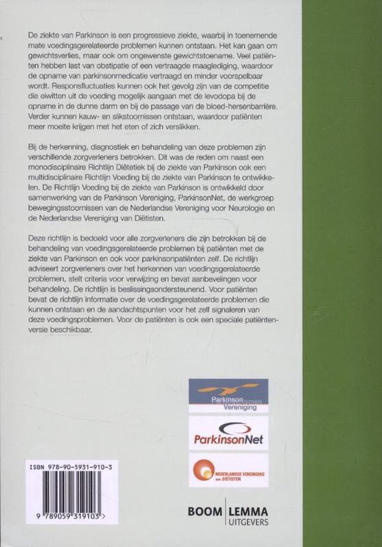 Richtlijn voeding bij de ziekte van Parkinson