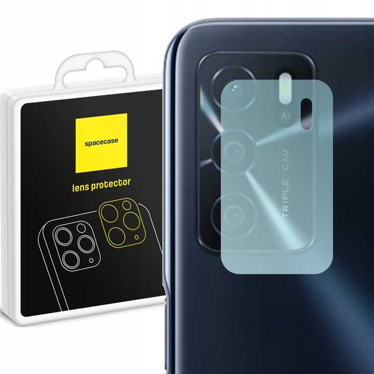 Spacecase Gehard Glas Voor Oppo A16 Camera Glas Beschermende Telefoon