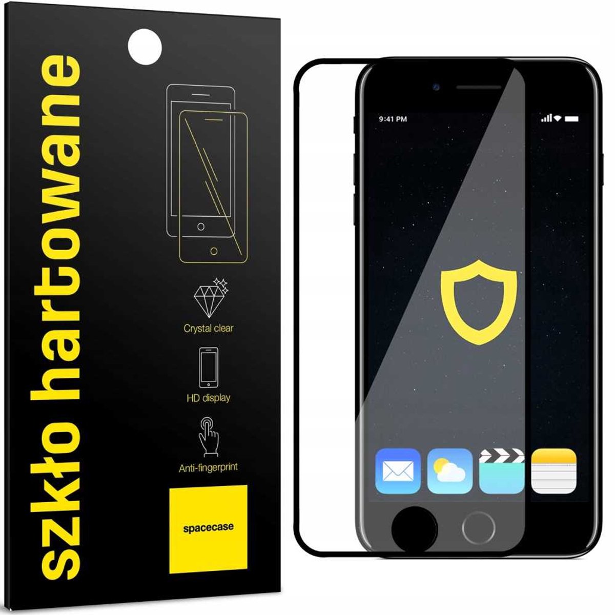 Spacecase Gehard Glas 5D Voor Iphone 6 6S 7 8 Plus Scherm
