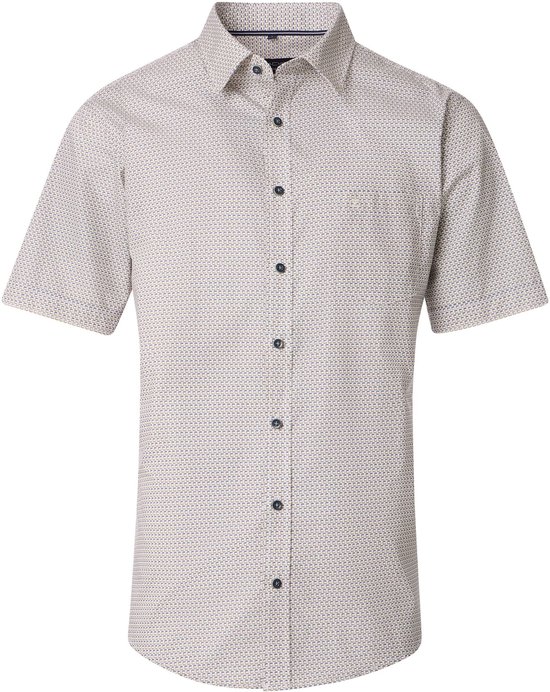 Chemise à manches courtes Casa Moda verte imprimée - Taille 4XL - Homme - Chemises décontractées