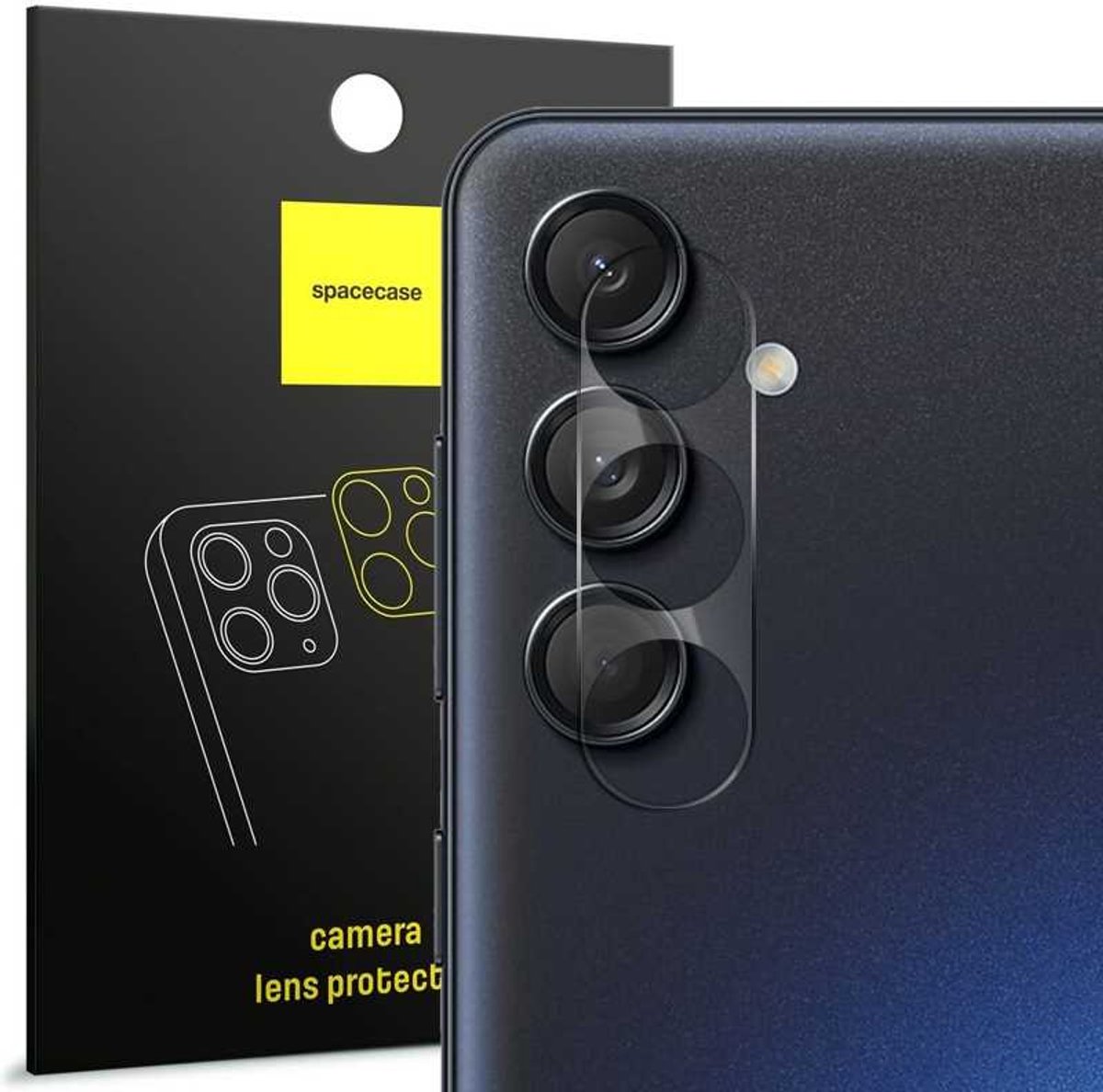 Spacecase Case Cover Voor Samsung Galaxy M55 5G Sc Cameraglas