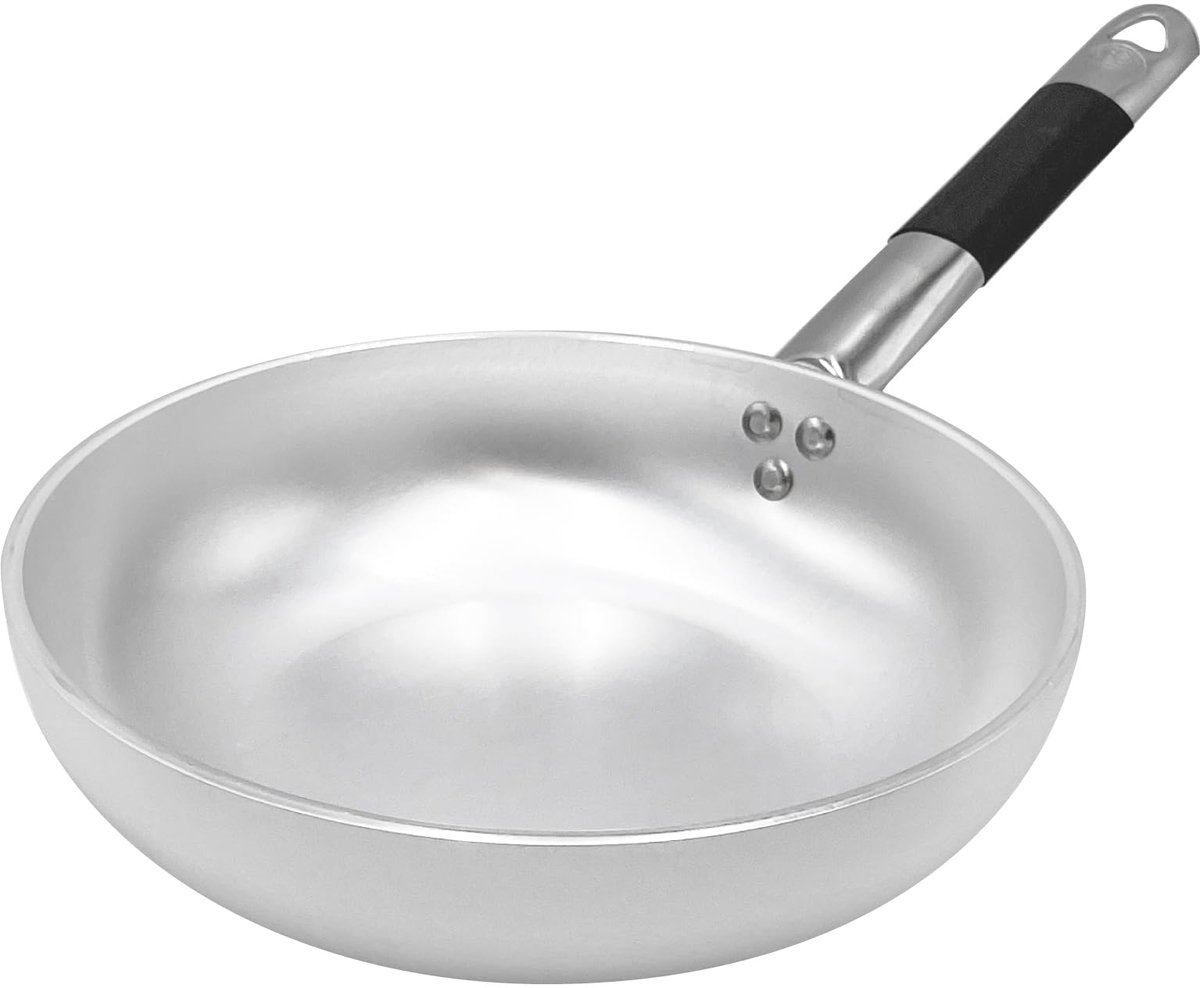 My Ninki ® Hoogwaardige Inductiegeschikte Aluminium Springpan met RVS Handgreep, 24 cm