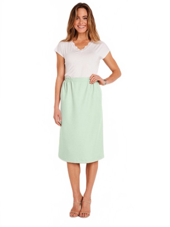 Jupe crayon longue en gabardine