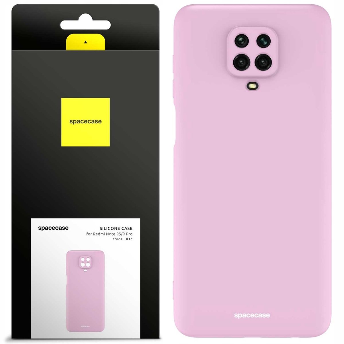 Spacecase Siliconen Hoesje Voor Xiaomi Redmi Note 9S 9 Pro Lilac