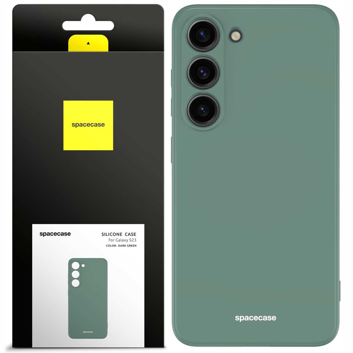 Spacecase Siliconen Hoesje Voor Samsung Galaxy S23 Donkergroen