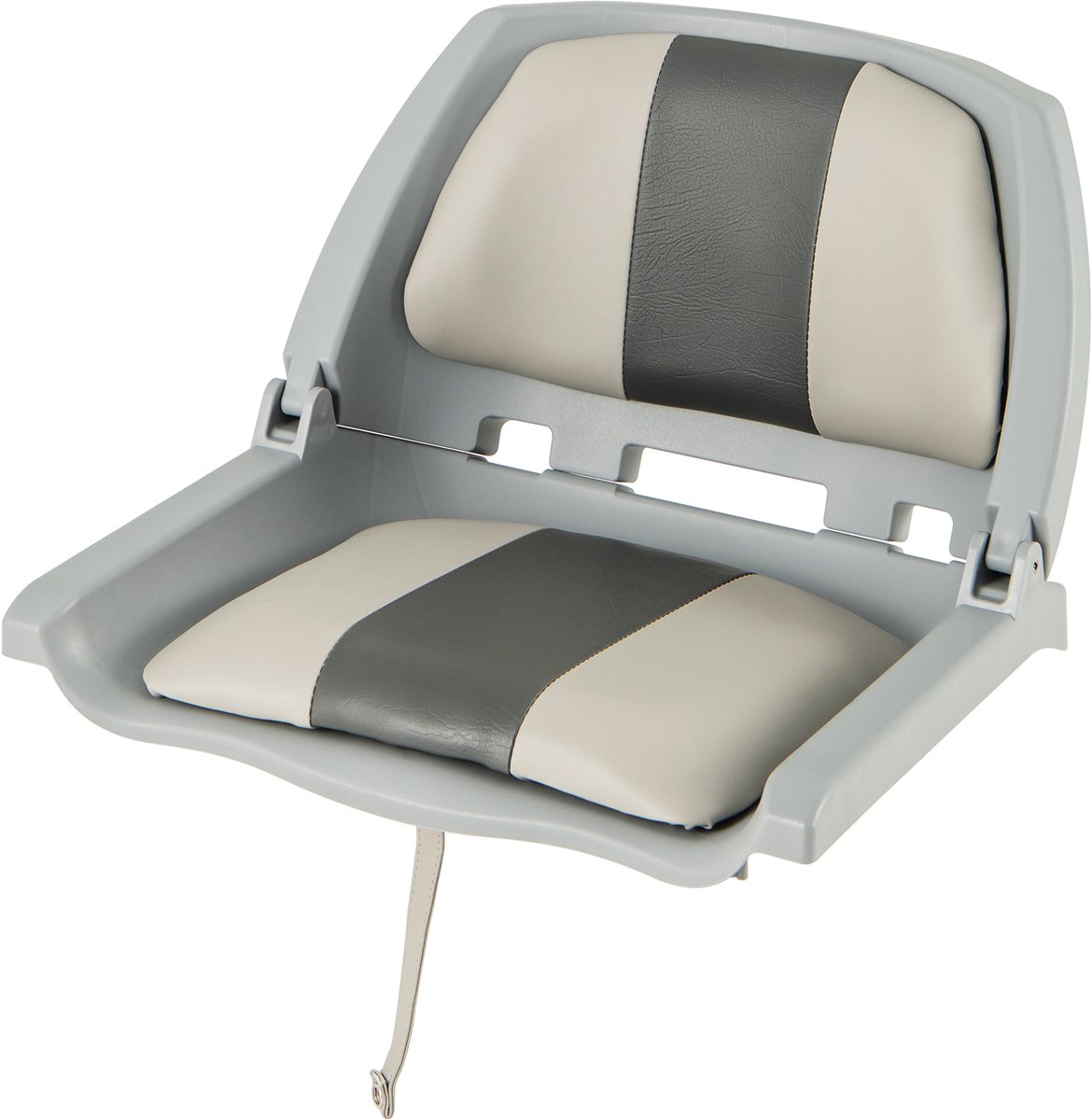 COSTWAY Bootstoel inklapbaar, bootstoel met lage rugleuning, gevoerde stuurstoel voor visboot, excursieboot, motorboot, kano, 57 x 51 x 35 cm
