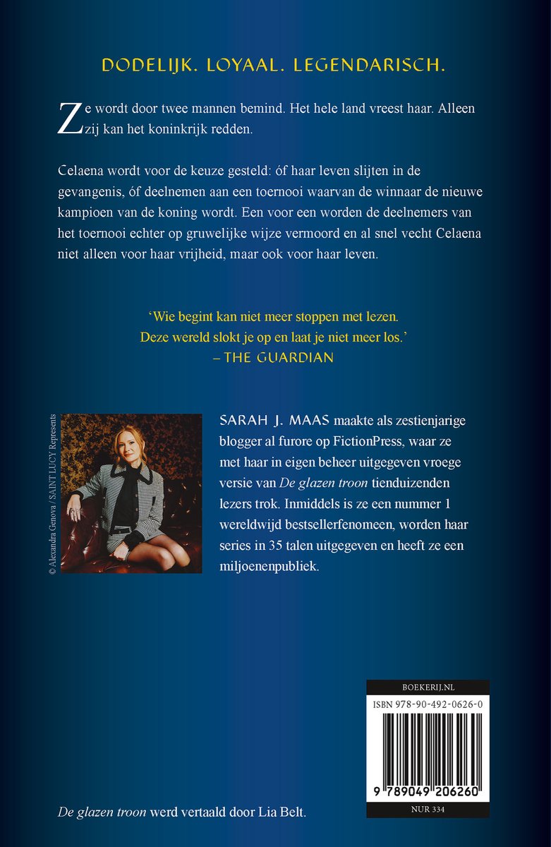 Glazen troon 1 - De glazen troon - back cover