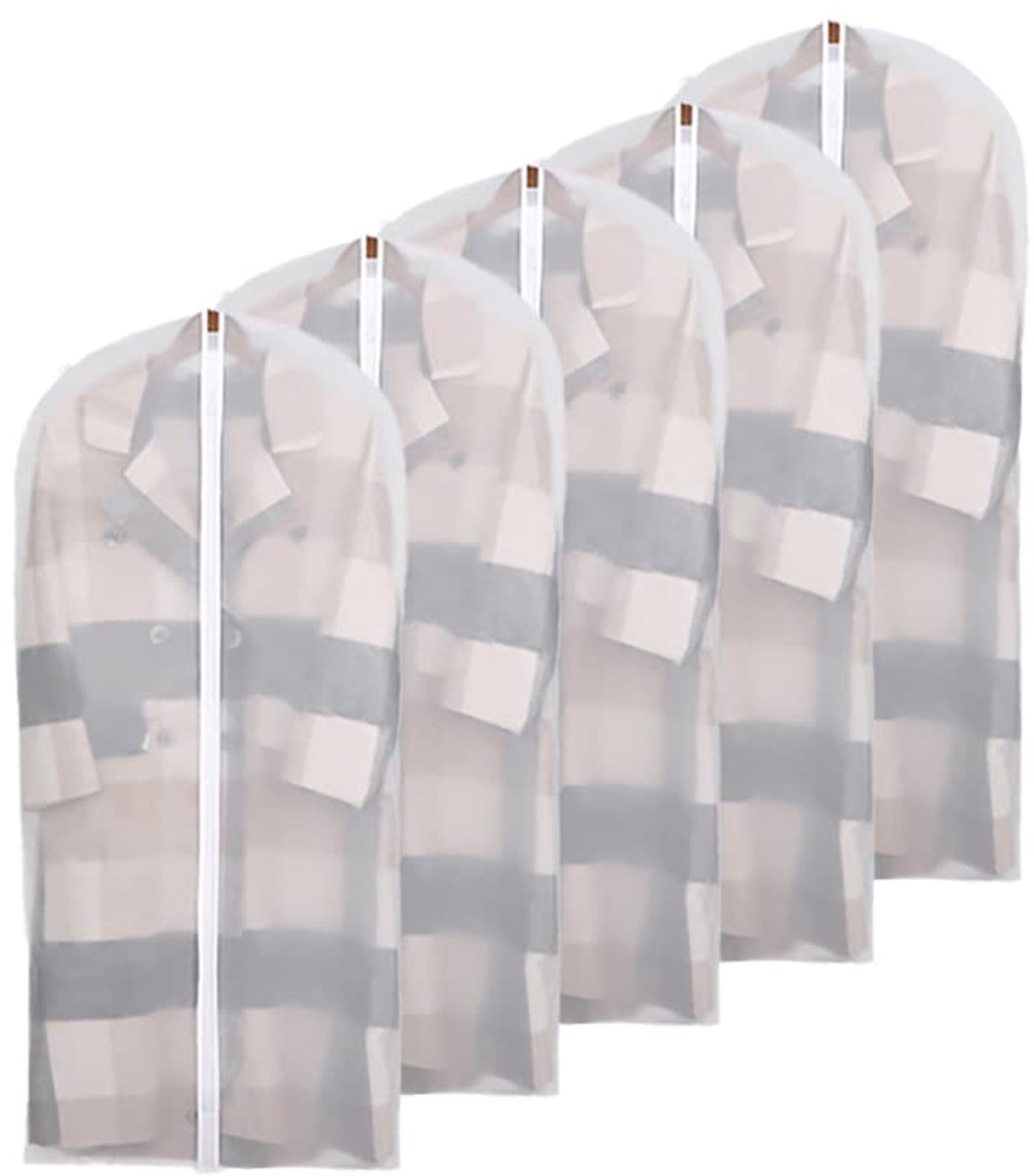My Ninki ® Kledinghoezen Set van 5 Stuks: Stofdicht, Mottendicht, Waterdicht en Ademend Bescherming voor Kleding