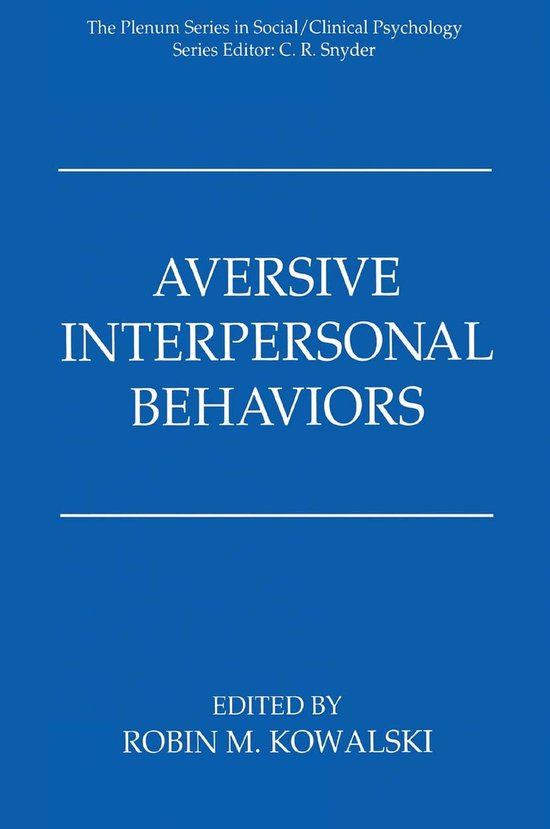 Aversive Interpersonal Behaviors - cover