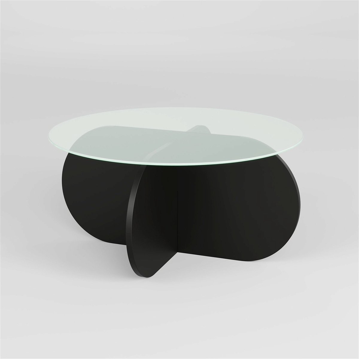 Skye Decor , Salontafel, Bubble - Black, Gehard glas, Zwart, 75 x 75 x 35 cm