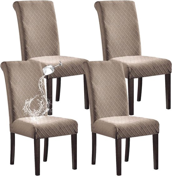 Stoelhoes met hoge rugleuning, PU-kunstleer, waterdicht, stretch