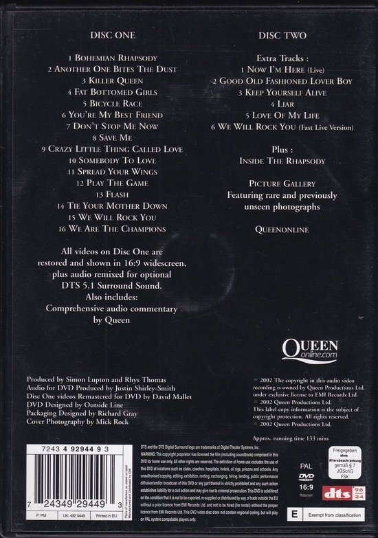 Queen - The DVD Collection: Greatest Video Hits 1