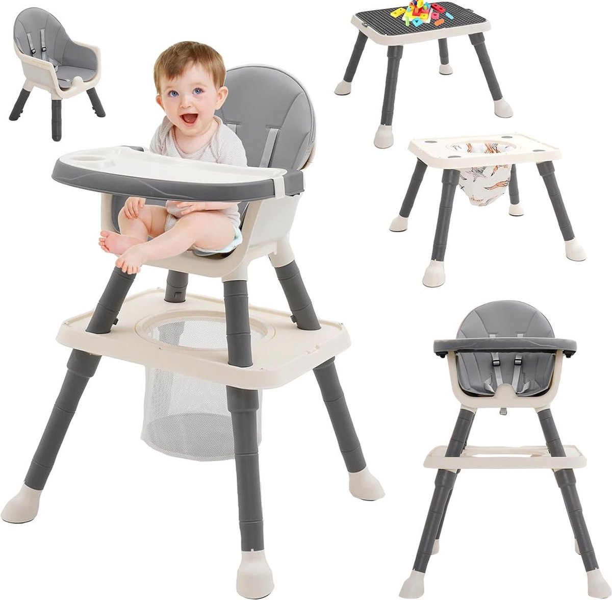VELTRR® Kinderzetel - Eetstoel Baby 6 Maanden en Ouder - Kinder Eetstoel - Kinderstoel - Inklapbare Eetstoel